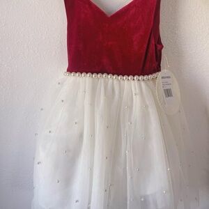 American Princess Red and White Formal Dress